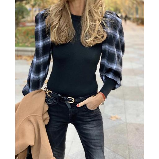 Jersey Mangas Abullonadas Cuadros (Ref. 3063)