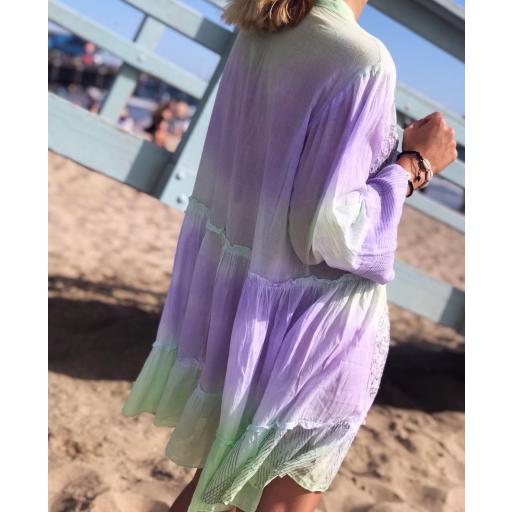 Kaftán Pedrería Lima & Lila (Ref. 1591) [2]