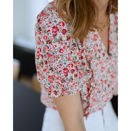 Blusa Flowers in Red (Ref.5541) [1]