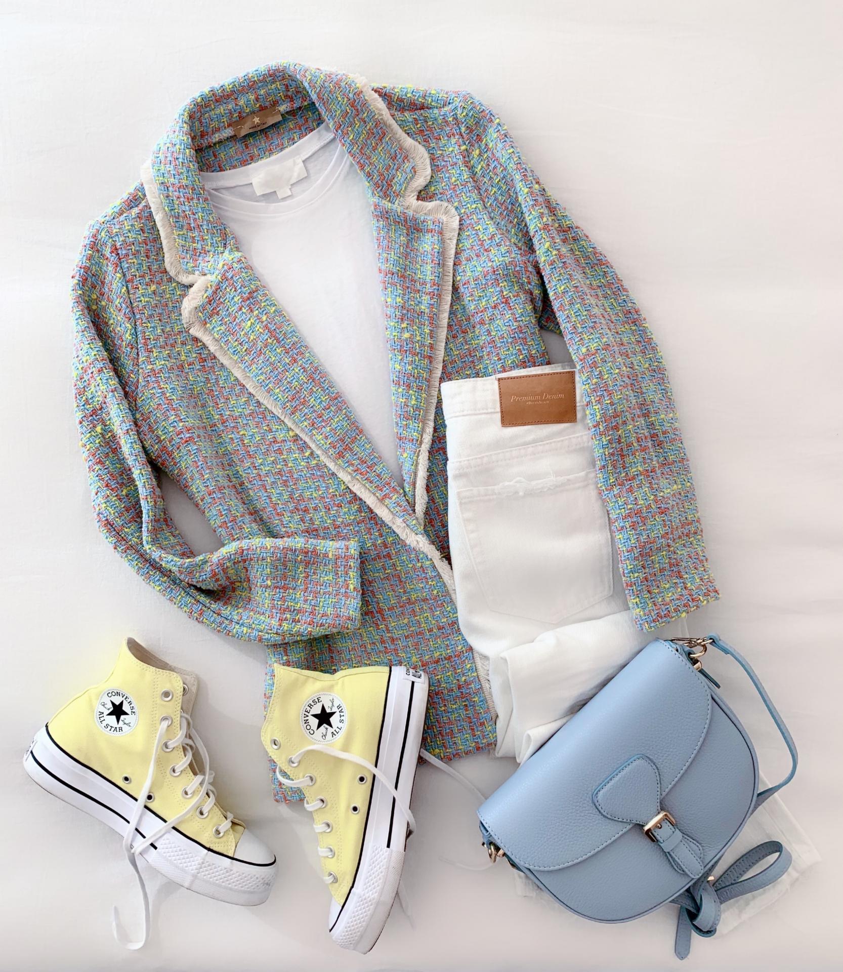 Blazer Yellow & Blue Tweed (Ref.5439)