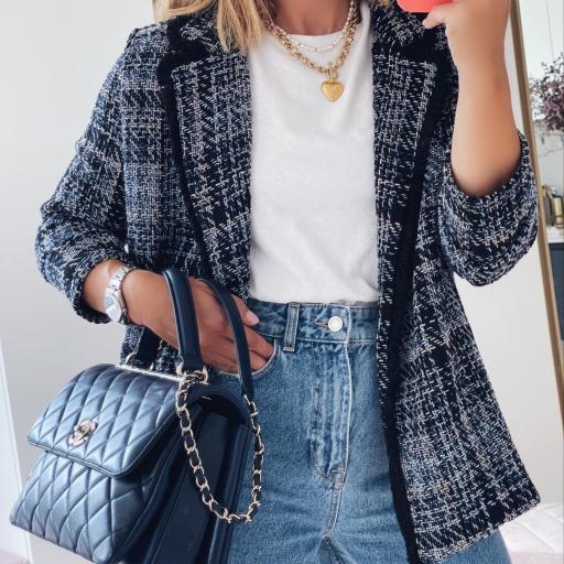 Chaqueta Tweed Blue Marine (Ref.5797) [1]