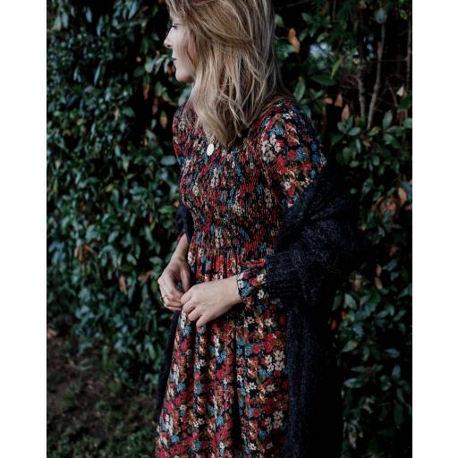 Vestido Black & Burgundy (Ref.4311)