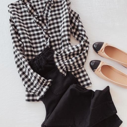 Blusa Vichy & Volantes (Ref.4230)