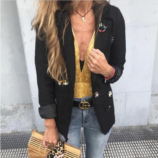 Chaqueta Tweed Abalorios (Ref.1024)