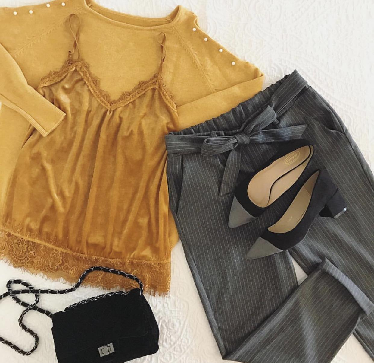 Pantalón Gris Rayas (Ref. 1034)