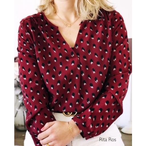 Blusa Gasa Estampada (Ref. 1067) [1]