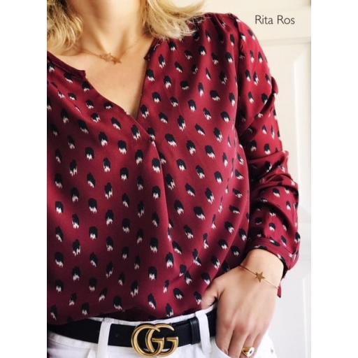Blusa Gasa Estampada (Ref. 1067)