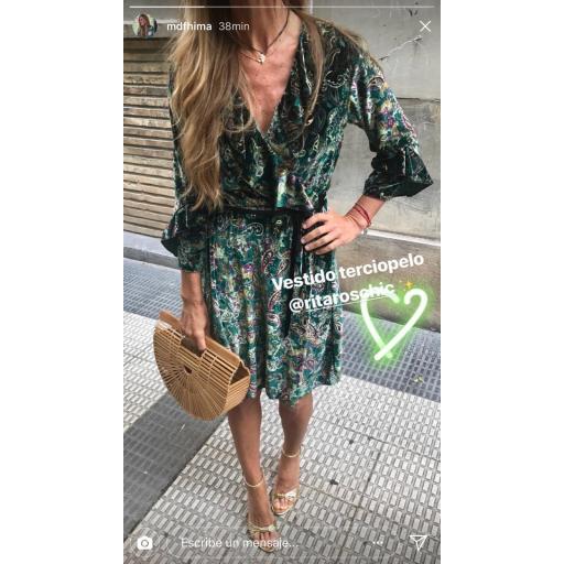 Vestido Cruzado Terciopelo (ref. 1038) [1]