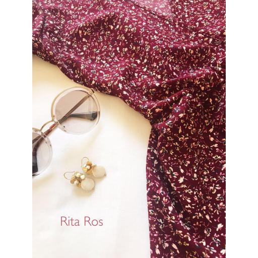 Vestido Crepé Corto Florecitas (Ref. 1041) [2]