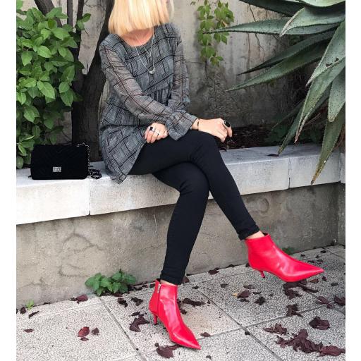  Blusón de Gasa Cuadros (Ref. 1048)