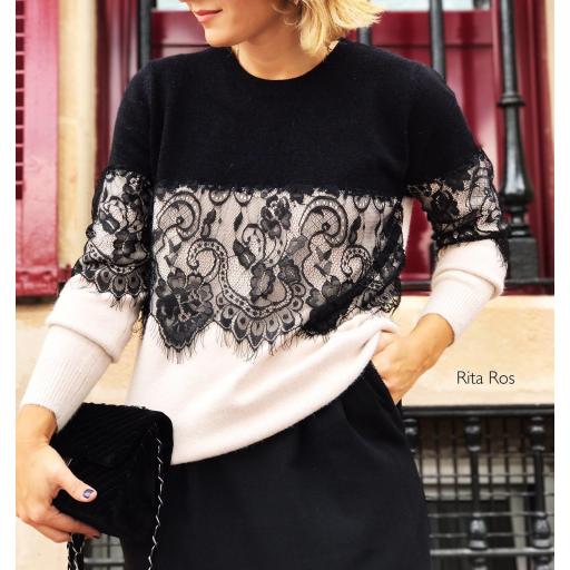 Jersey con Encaje Negro (Ref. 1061) [1]