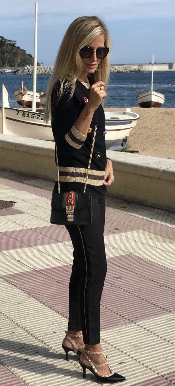 Pantalón Raya Dorada (Ref. 1090)