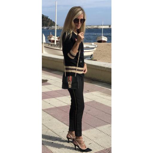 Pantalón Raya Dorada (Ref. 1090)