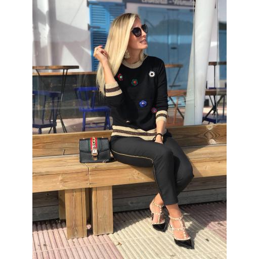 Pantalón Raya Dorada (Ref. 1090) [1]