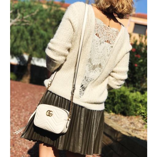 Jersey Beige Tricotado Encaje Espalda (Ref. 1098) [2]