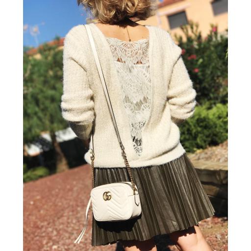 Jersey Beige Tricotado Encaje Espalda (Ref. 1098) [1]