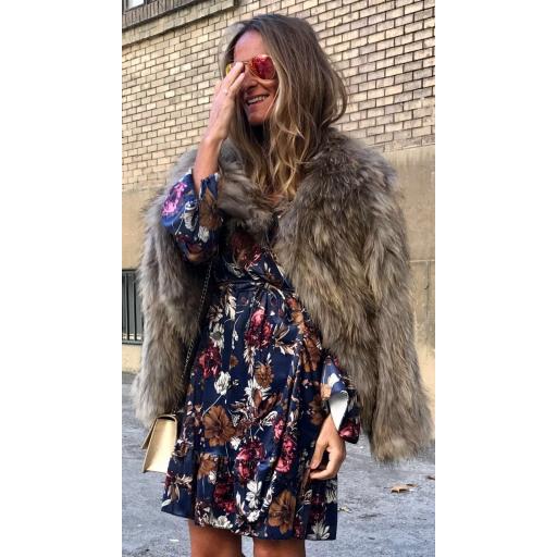 Vestido Terciopelo Flores (Ref. 1075-B) [2]