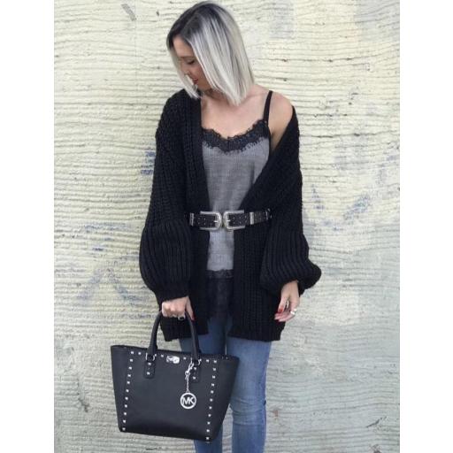 Chaqueta Punto Manga Abullonada (Ref. 1086-B)