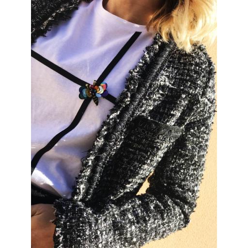 Camiseta Manga Corta Abeja Pedrería (Ref. 1101)