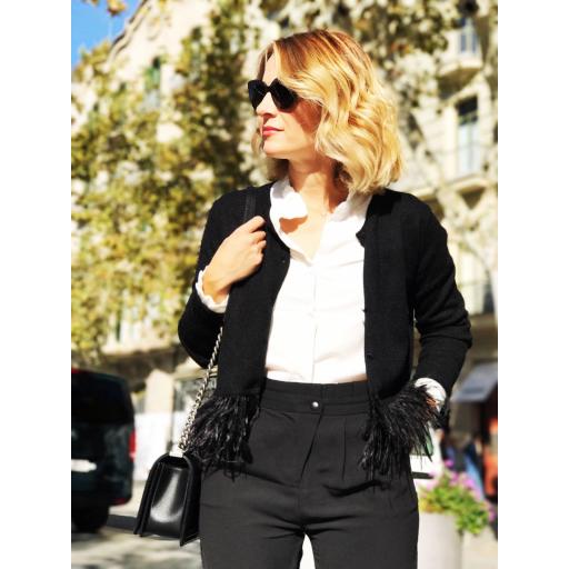 Chaqueta de Punto Plumas (Ref. 1088-B) [1]