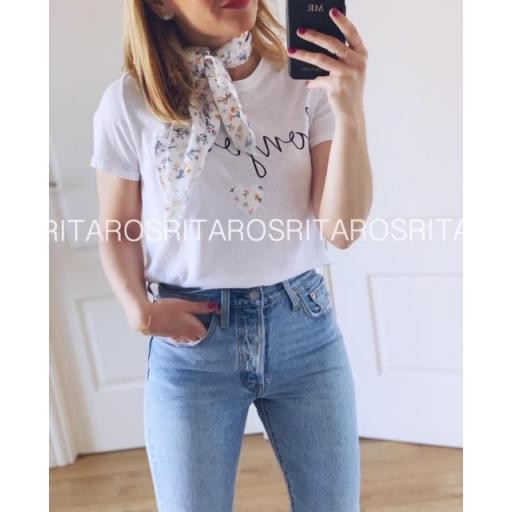 Camiseta + Pañuelo Bonjour Flowers (Ref. 1963)