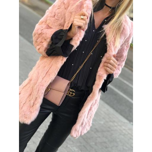 Abrigo Pelo Natural Manga Tres Cuartos (Ref. 1119)