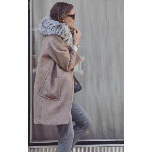 Cuello Tricotado de Pelo Natural (Ref. 1097-B)