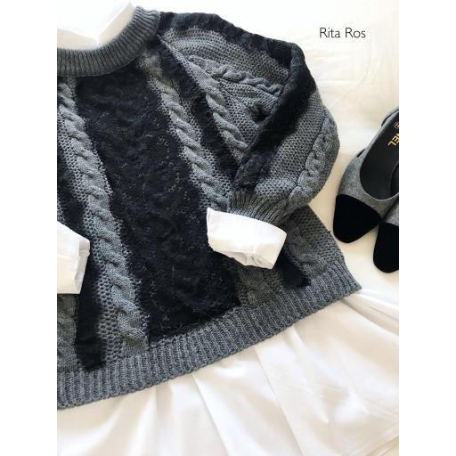 Jersey Corto Ochos Encaje Negro (Ref. 1082)