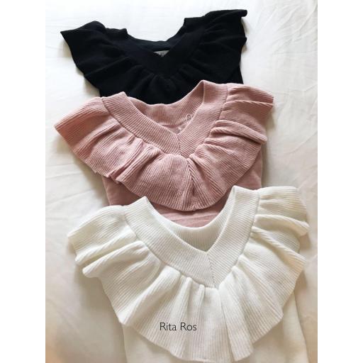 Jersey Escote de Pico con Volante (Ref. 1044)