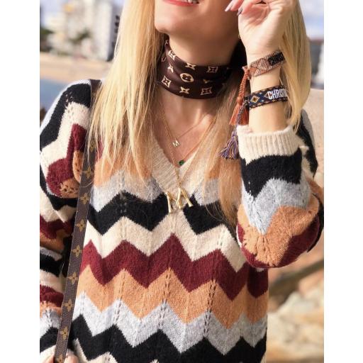 Vestido Geométrico Burgundy (Ref. 1882) [2]