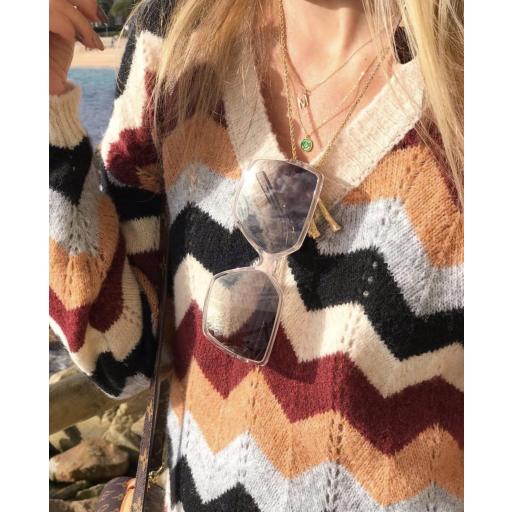 Vestido Geométrico Burgundy (Ref. 1882) [1]