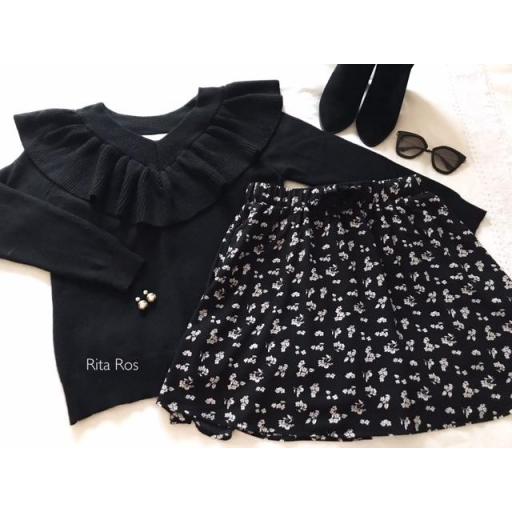 Jersey Escote de Pico con Volante (Ref. 1044) [1]