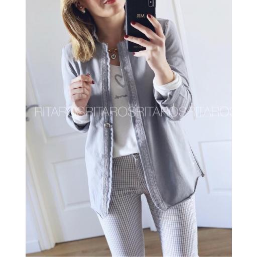 Pantalón Minicuadro Gris (Ref. 1863) [1]