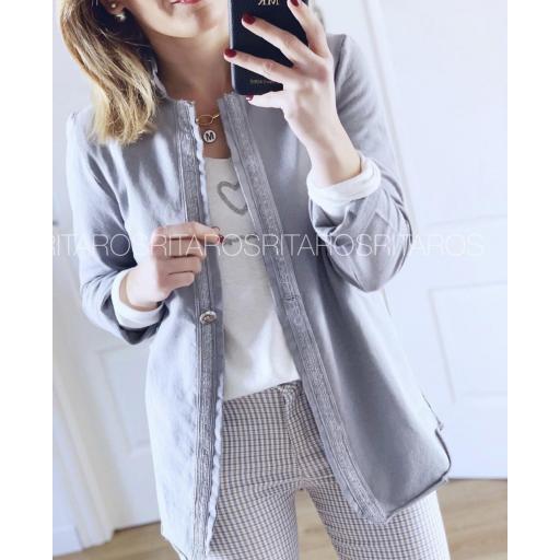 Pantalón Minicuadro Gris (Ref. 1863) [3]