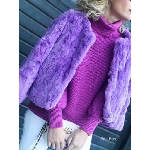 Jersey Cuello Alto Mangas Abullonadas (Ref. 1086)