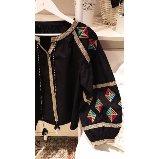 Blusa Boho Negra (Ref.1227) [3]