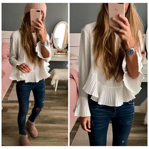 Blusa Volantes Voilà (Ref.1230)