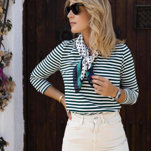 Jersey Fino Green Stripes (Ref.5764)