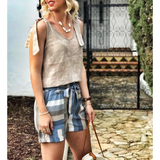 Short Lino rayas (Ref. 1437) [1]