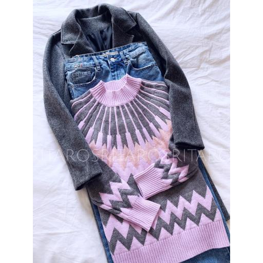 Jersey Geométrico Rosa (Ref. 1826) [2]