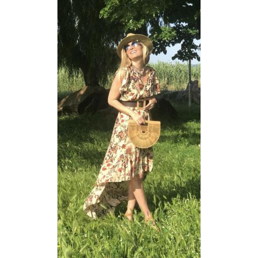 Vestido largo Flowers Tierra (Ref.1421) [2]