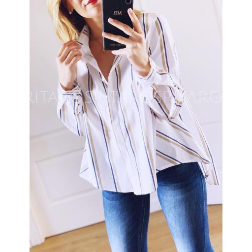Camisa Acampanada Rayas (Ref.1887) [1]