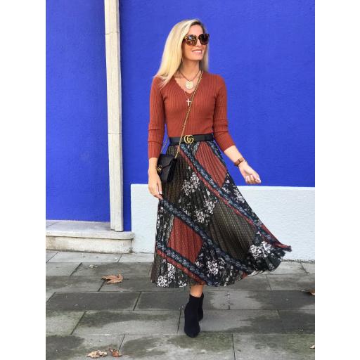 Falda Midi Plisada (Ref. 1701) [1]