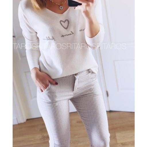 Pantalón Minicuadro Gris (Ref. 1863)