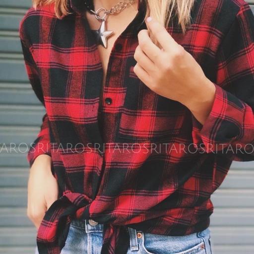Camisa Cuadros Red & Black (Ref. 2909)