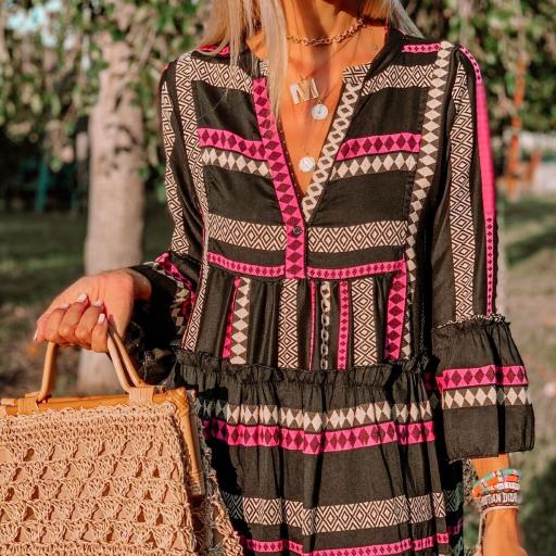 Vestido Maxi Black Greece (Ref.4170) [3]