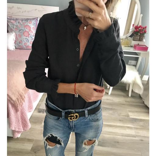 Blusa Cuello Mao y Volante  (Ref. 1093) [2]