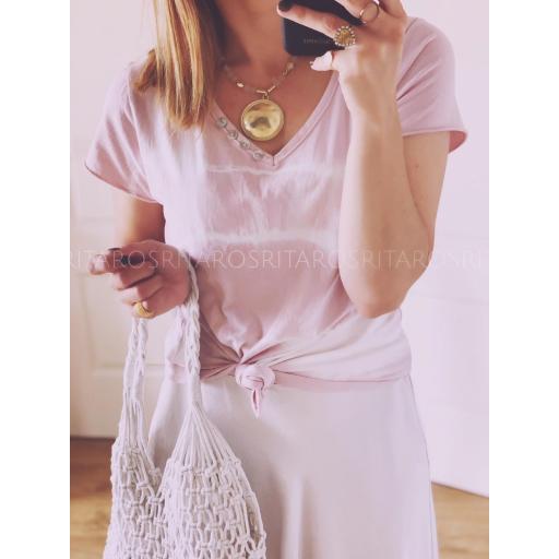 Camiseta Tie Dye Pico Botones (Ref. 2171) [1]