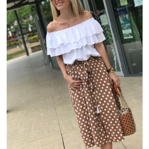 Falda Lunares Camel (Ref. 1366) [1]