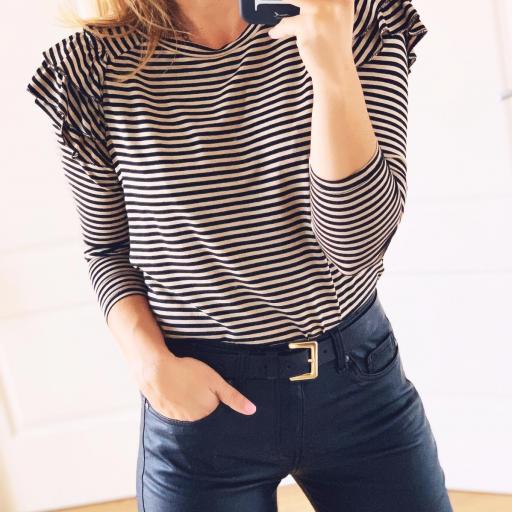 Camiseta Rayas & Volantes (Ref. 2938) [1]